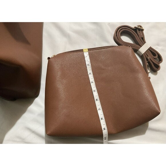 Women's Handbag 2 bags in 1, Brown - Picture 10 of 10